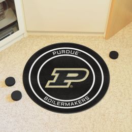 Purdue Boilermakers Hockey Puck Shaped Area Rug