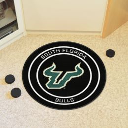 South Florida Bulls Hockey Puck Shaped Area Rug