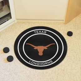 Texas Longhorns Hockey Puck Shaped Area Rug