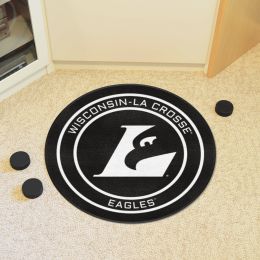 Wisconsin-La Crosse Eagles Hockey Puck Shaped Area Rug