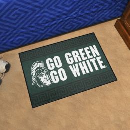 Michigan State Spartans Starter Mat Slogan - 19 x 30