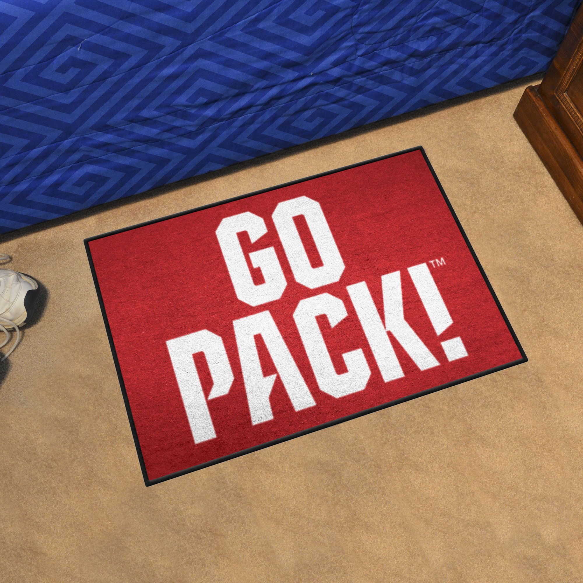 NC State Wolfpack Starter Mat Slogan - 19 x 30