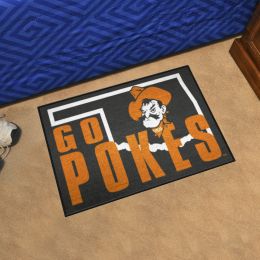 Oklahoma State Cowboys Starter Mat Slogan - 19 x 30