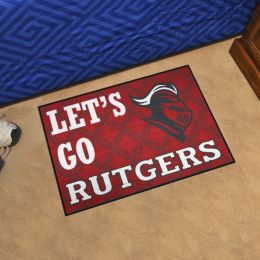 Rutgers Scarlett Knights Starter Mat Slogan - 19 x 30