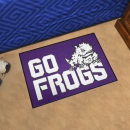 TCU Horned Frogs Starter Mat Slogan - 19 x 30