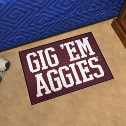 Texas A&M Aggies Starter Mat Slogan - 19 x 30