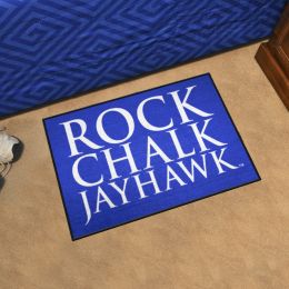 Kansas Jayhawks Starter Mat Slogan - 19 x 30