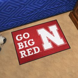 Nebraska Cornhuskers Starter Mat Slogan - 19 x 30