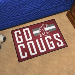 Washington State Cougars Starter Mat Slogan - 19 x 30