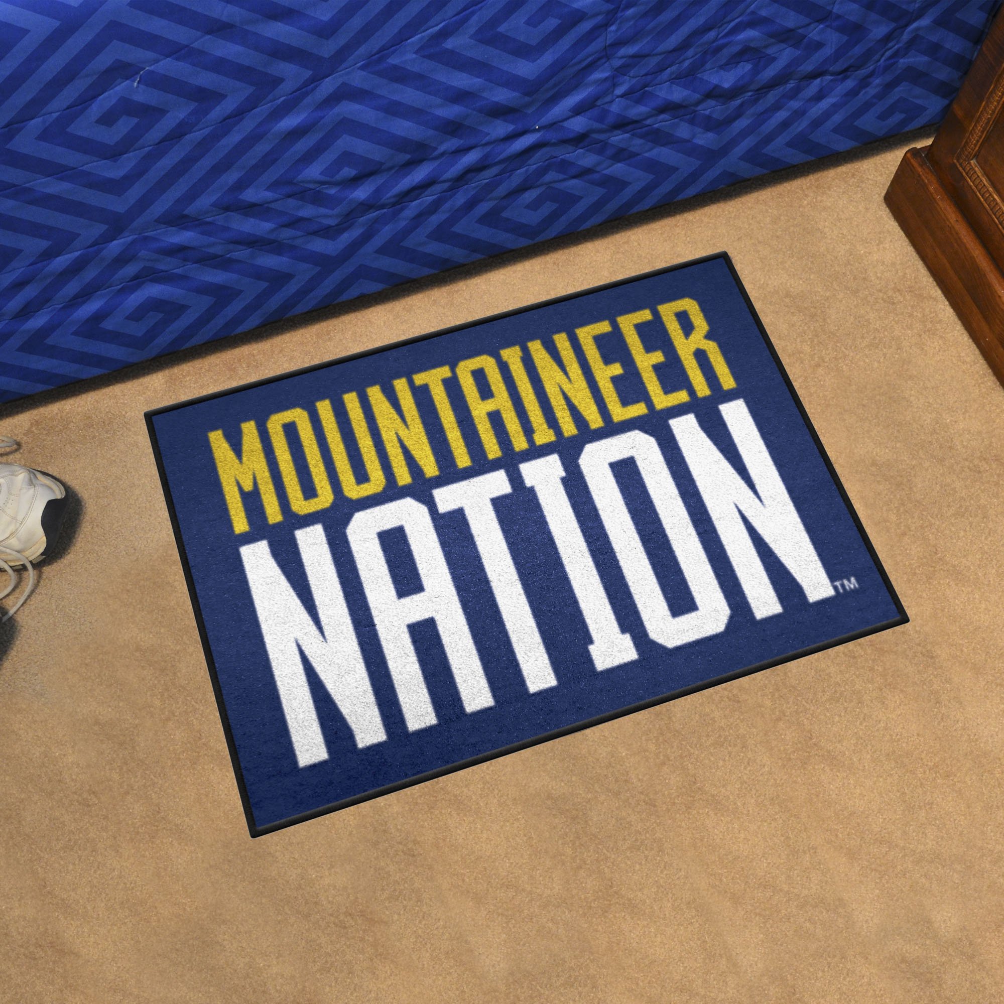 West Virginia Mountaineers Starter Mat Slogan 19 x 30