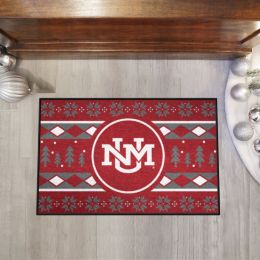 New Mexico Lobos Holiday Sweater Starter Doormat - 19 x 30