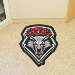 New Mexico Lobos Mascot Area Rug - Nylon