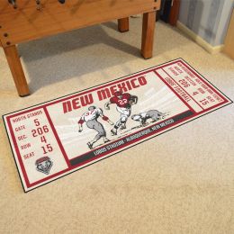 New Mexico Lobos Ticket Runner Mat - 29.5 x 72