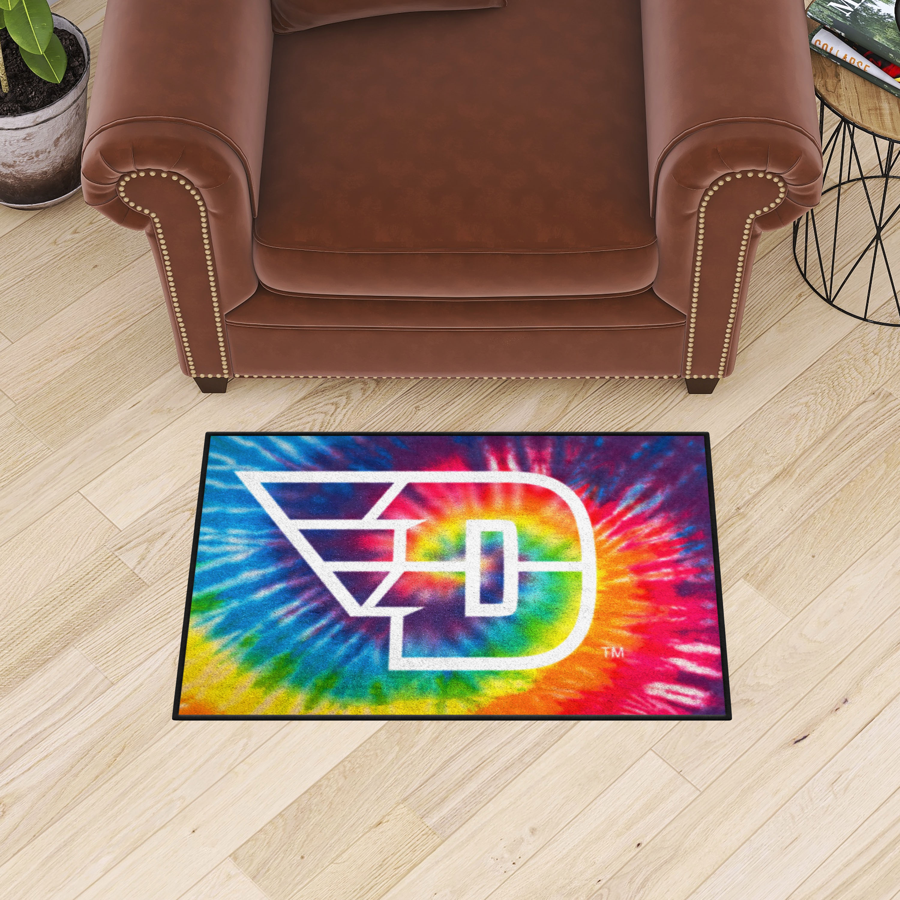 Dayton Flyers Tie Dye Starter Doormat - 19 x 30