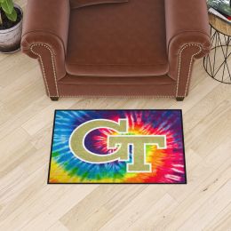 Georgia Tech Yellow Jackets Tie Dye Starter Doormat - 19 x 30