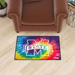 Mississippi State Bulldogs Tie Dye Starter Doormat - 19 x 30