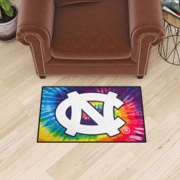 North Carolina Tar Heels Tie Dye Starter Doormat - 19 x 30