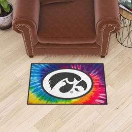 Iowa Hawkeyes Tie Dye Starter Doormat - 19 x 30