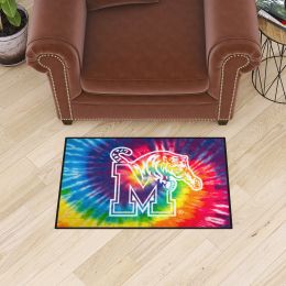 Memphis Tigers Tie Dye Starter Doormat - 19 x 30