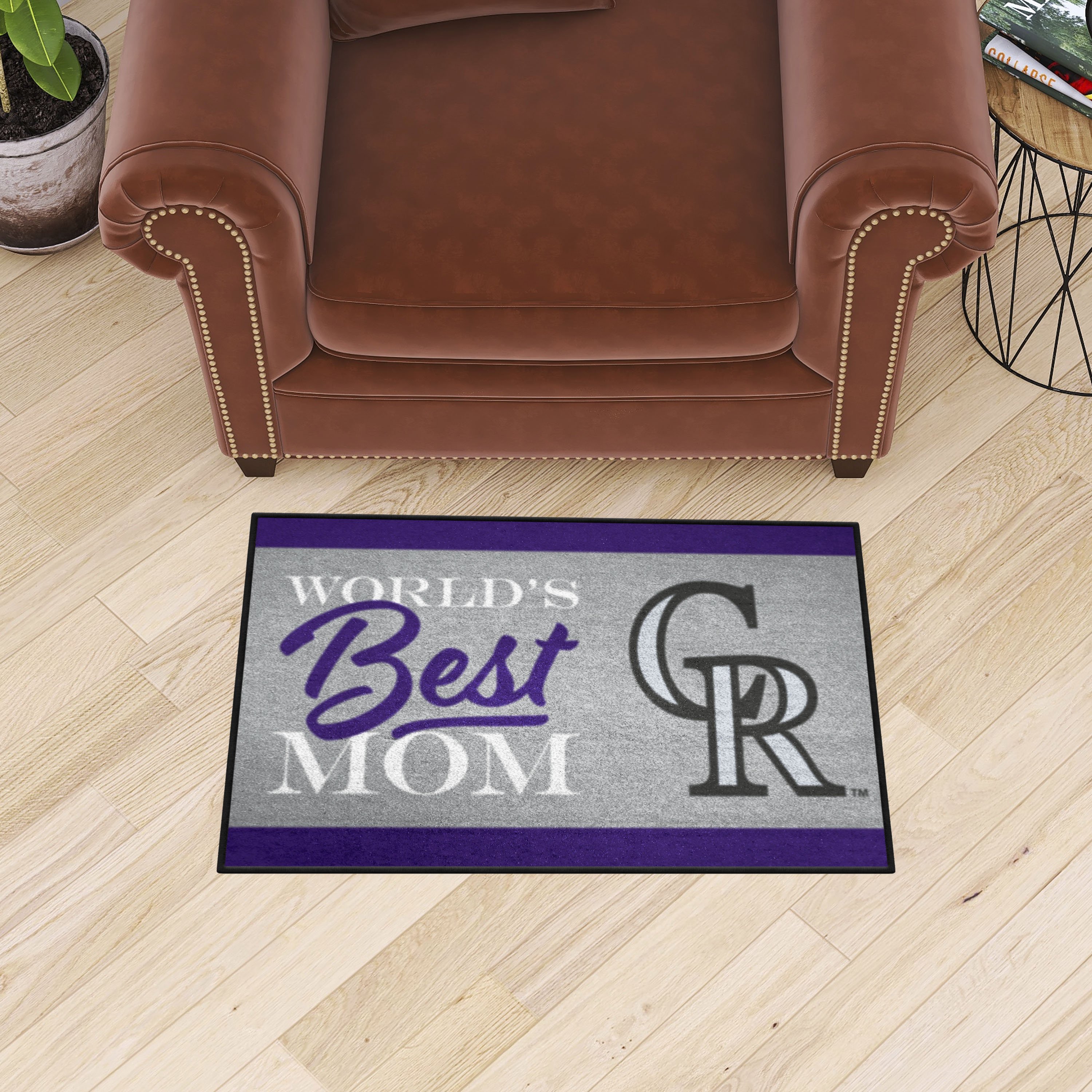Colorado Rockies World's Best Mom Starter Doormat 19 x 30