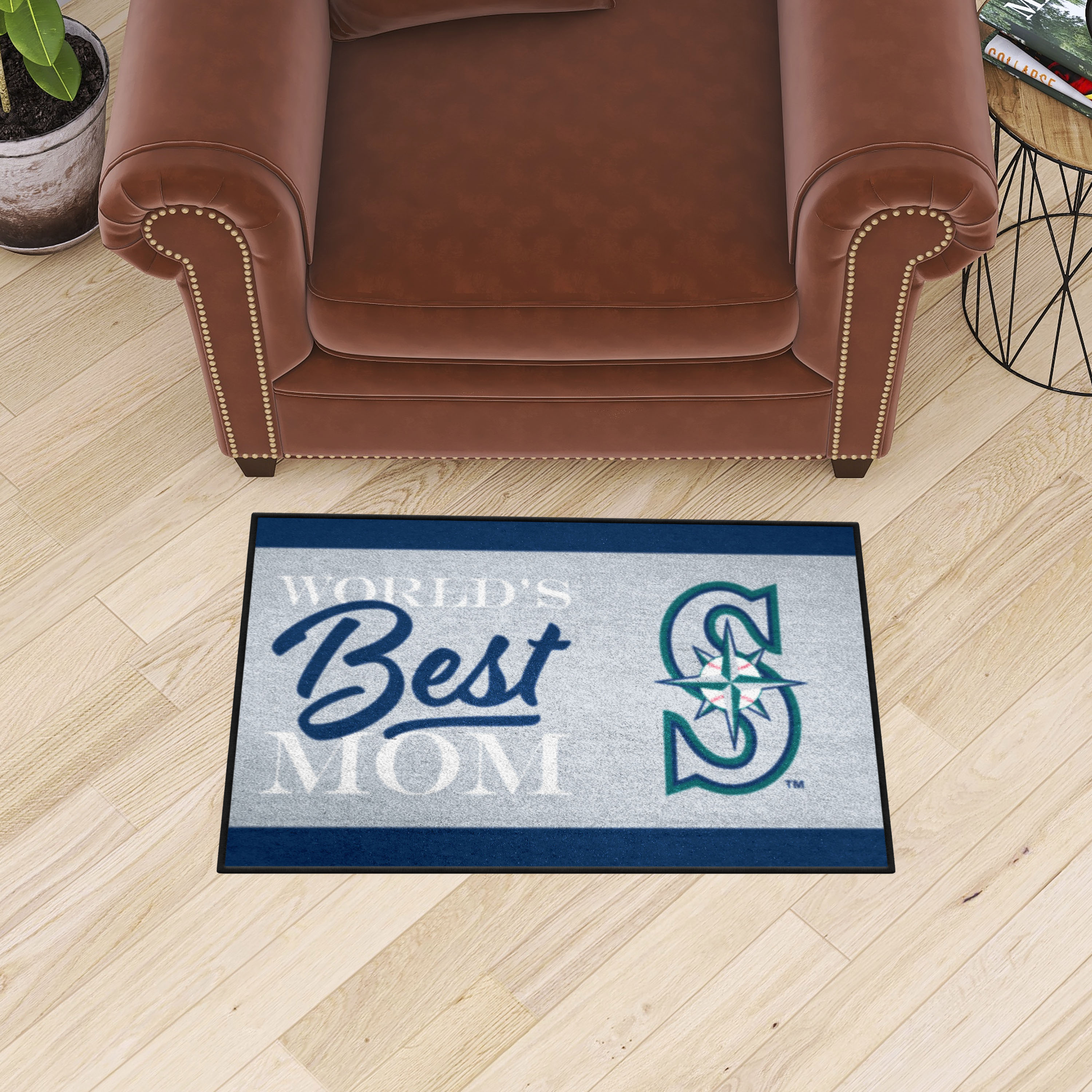 Seattle Mariners World's Best Mom Starter Doormat - 19 x 30