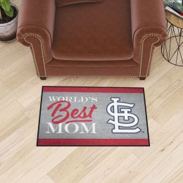 St. Louis Cardinals World's Best Mom Starter Doormat - 19 x 30