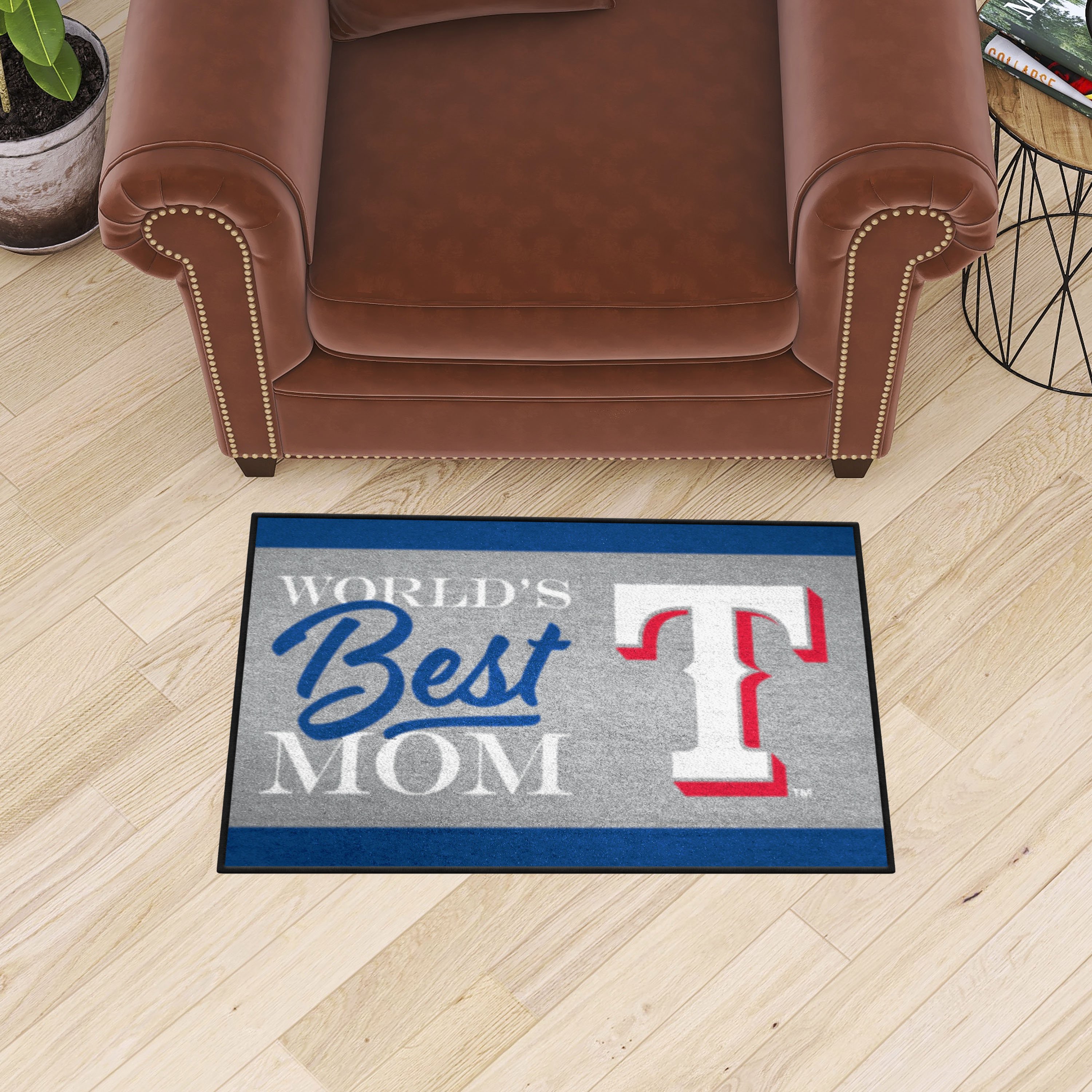 Texas Rangers World's Best Mom Starter Doormat - 19 x 30