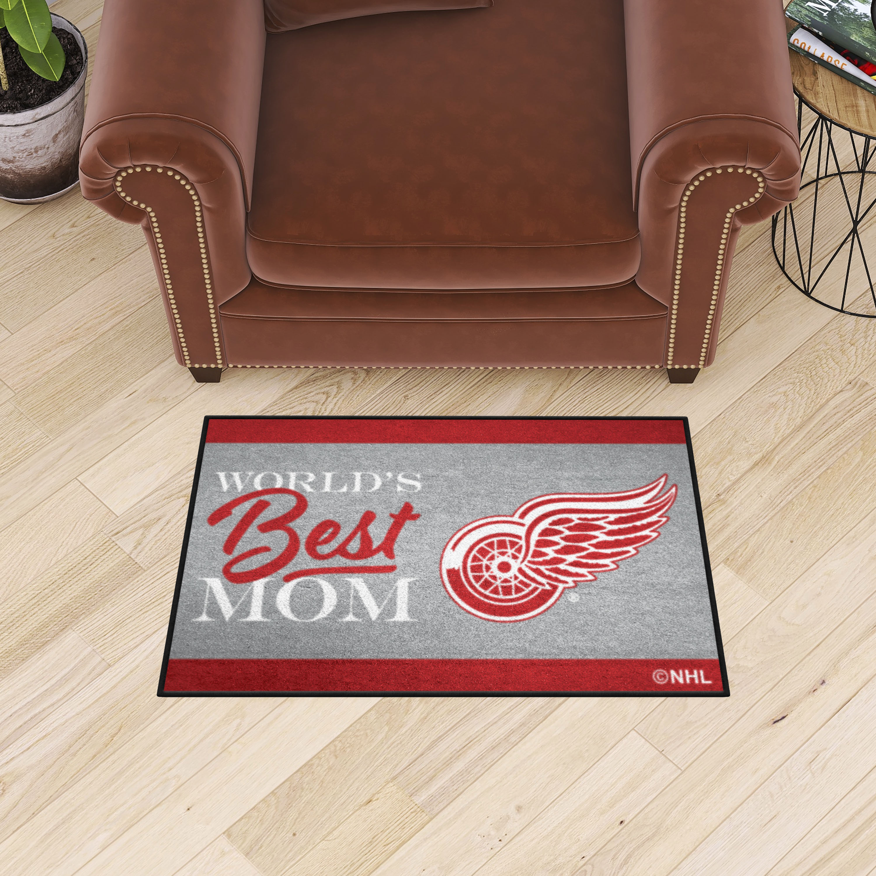Detroit Red Wings World's Best Mom Starter Doormat - 19 x 30