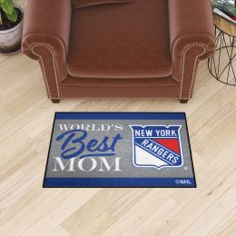 New York Rangers World's Best Mom Starter Doormat - 19 x 30
