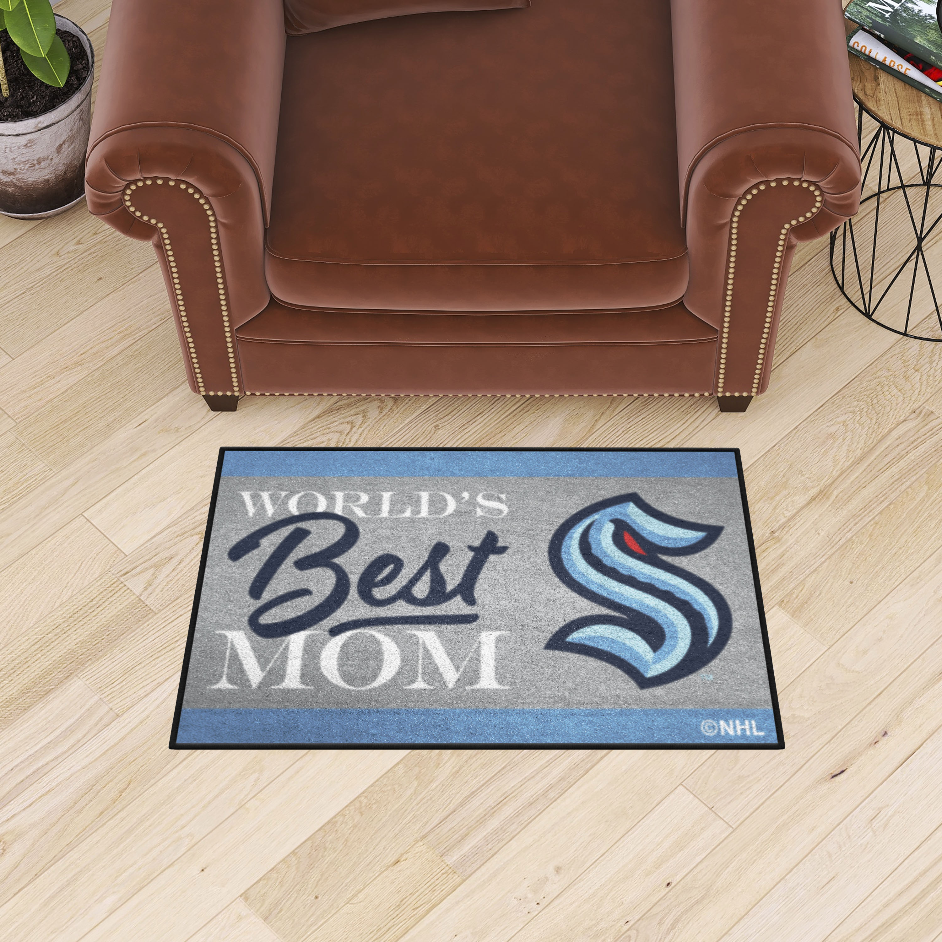 Seattle Kraken World's Best Mom Starter Doormat - 19 x 30
