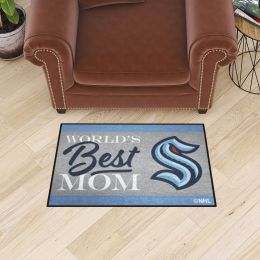 Seattle Kraken World's Best Mom Starter Doormat - 19 x 30