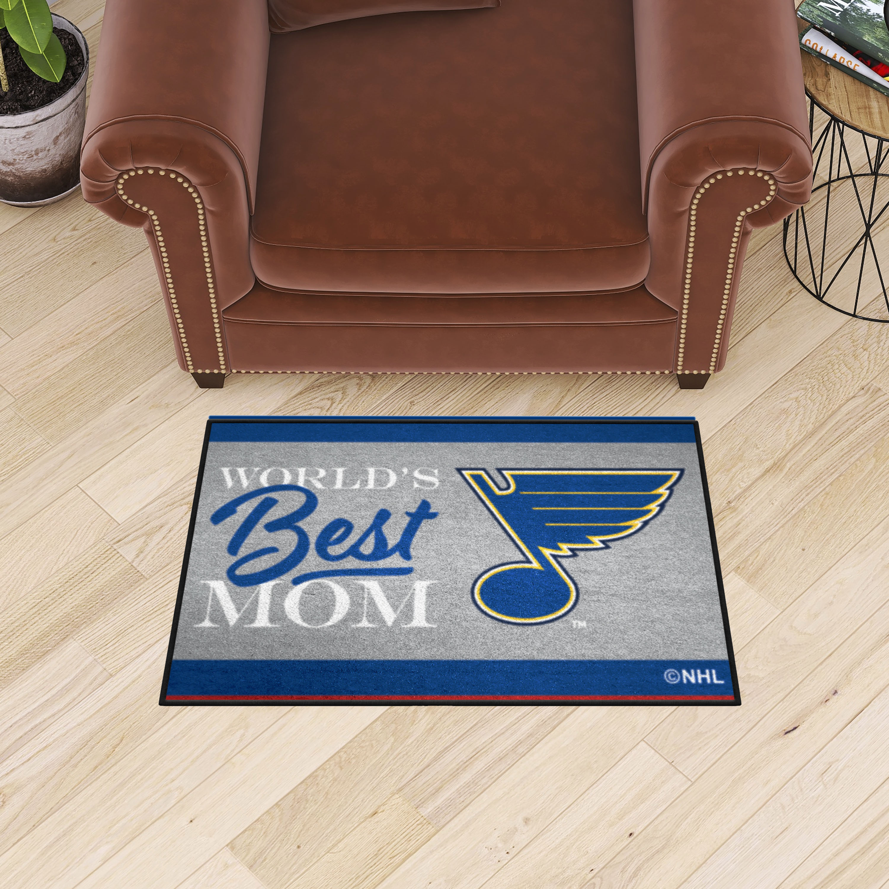 St. Louis Blues World's Best Mom Starter Doormat - 19 x 30
