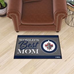 Winnipeg Jets World's Best Mom Starter Doormat - 19 x 30