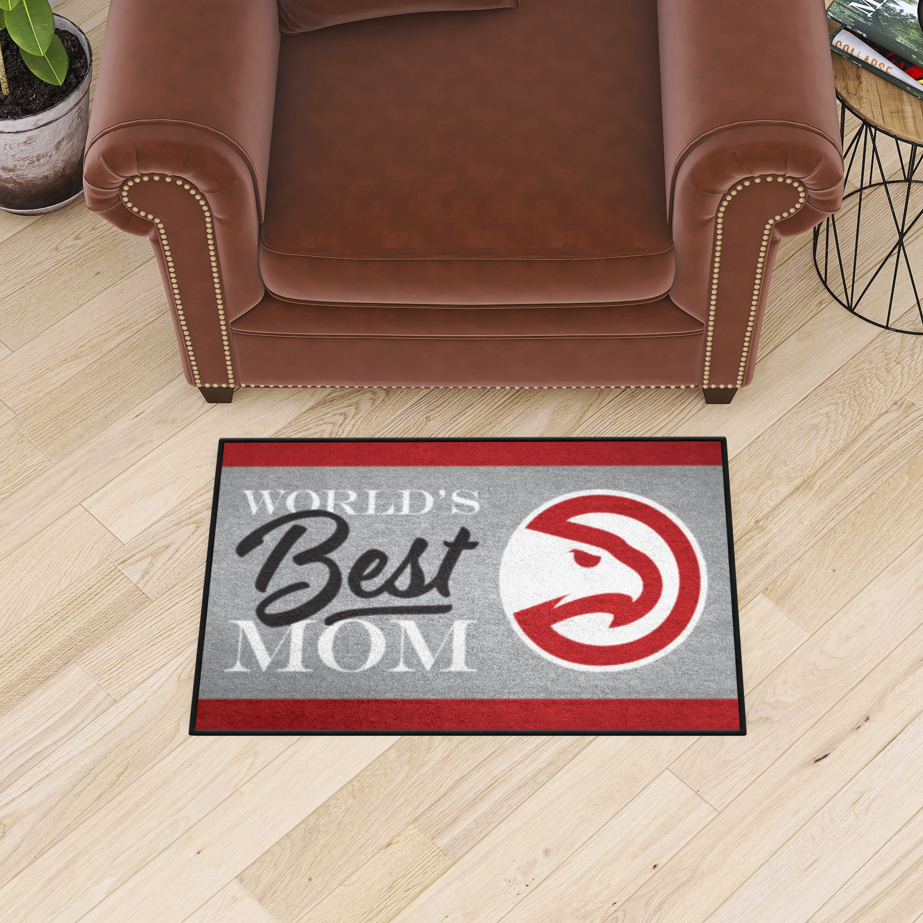 Atlanta Hawks World's Best Mom Starter Doormat - 19 x 30