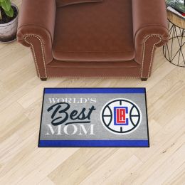 Los Angeles Clippers World's Best Mom Starter Doormat - 19 x 30