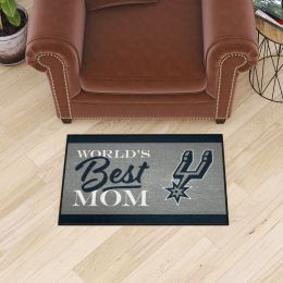 San Antonio Spurs World's Best Mom Starter Doormat - 19 x 30