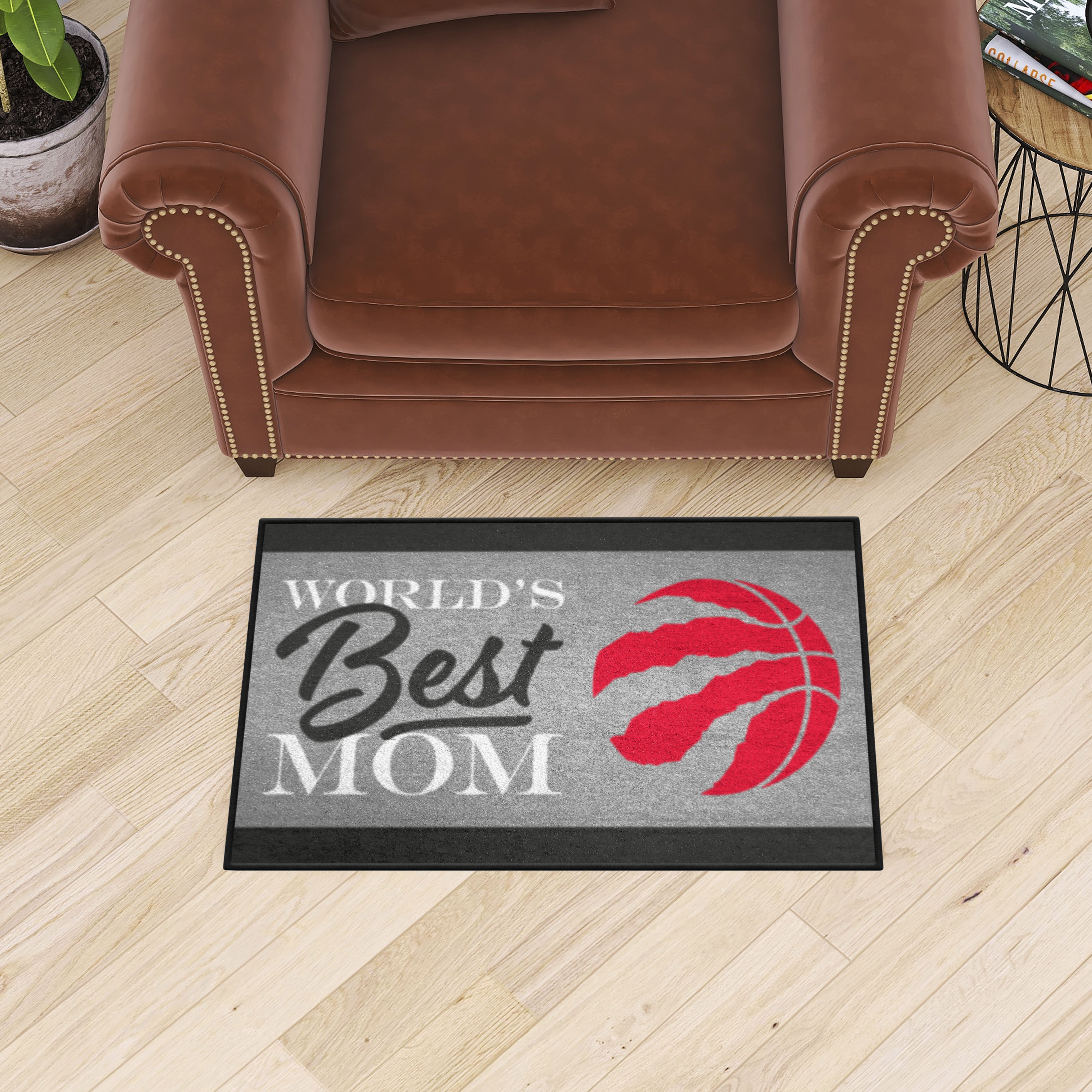 Toronto Raptors World's Best Mom Starter Doormat - 19 x 30