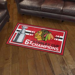 Chicago Blackhawks Area Rug - Dynasty 3' x 5' Nylon