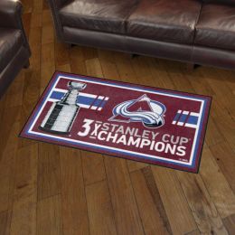 Colorado Avalanche Champion Area Rug - 3' x 5' Nylon