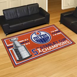 Edmonton Oilers Area Rug - 5' x 8' Nylon