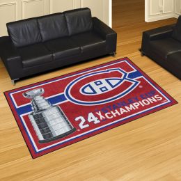 Montreal Canadiens Area Rug - 5' x 8' Nylon