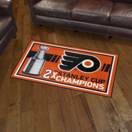 Philadelphia Flyers Area Rug - Dynasty 3' x 5' Nylon