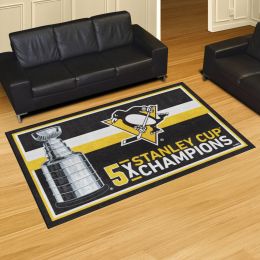 Pittsburgh Penguins Area Rug - 5' x 8' Nylon