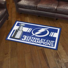 Tampa Bay Lightning Area Rug - Dynasty 3' x 5' Nylon