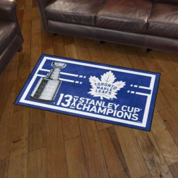 Toronto Maple Leafs Area Rug - Dynasty 3' x 5' Nylon