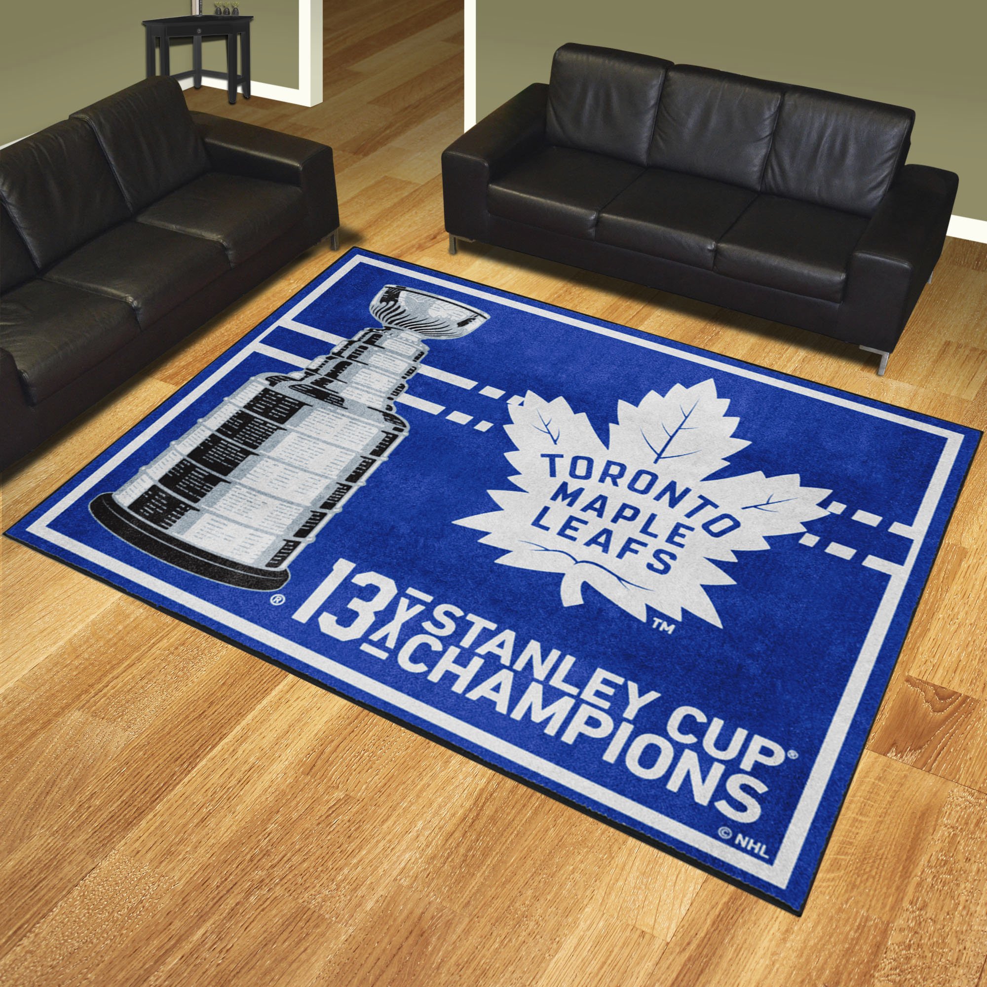 Toronto Maple Leafs Area Rug 8' x 10' Nylon