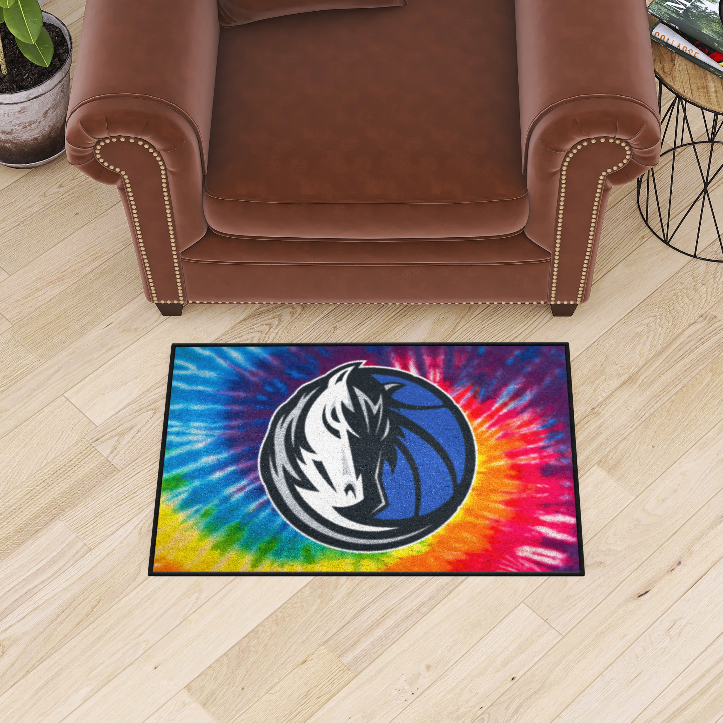 Dallas Mavericks Tie Dye Starter Mat - 19 x 30