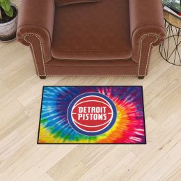 Detroit Pistons Tie Dye Starter Mat - 19 x 30