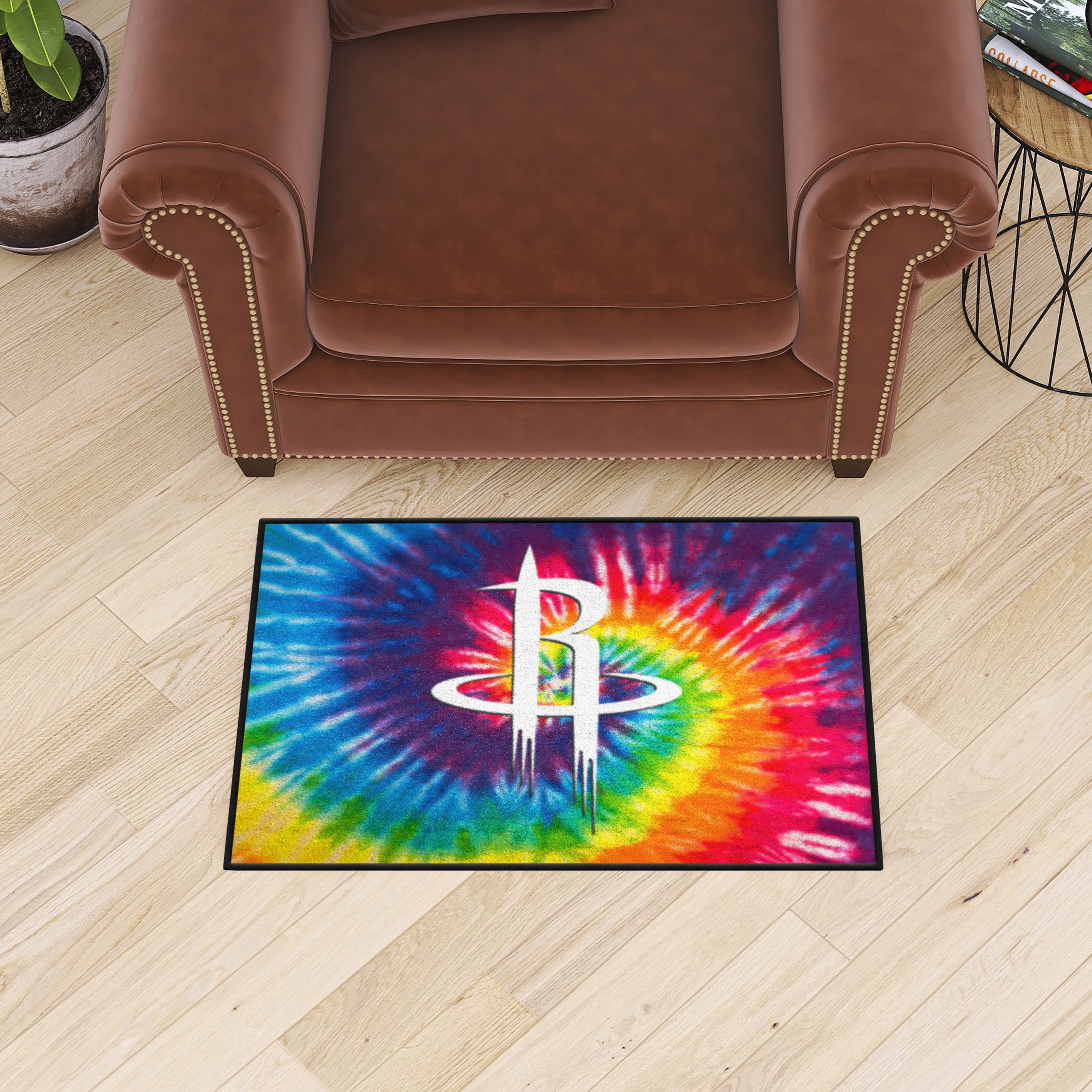 Houston Rockets Tie Dye Starter Mat - 19 x 30