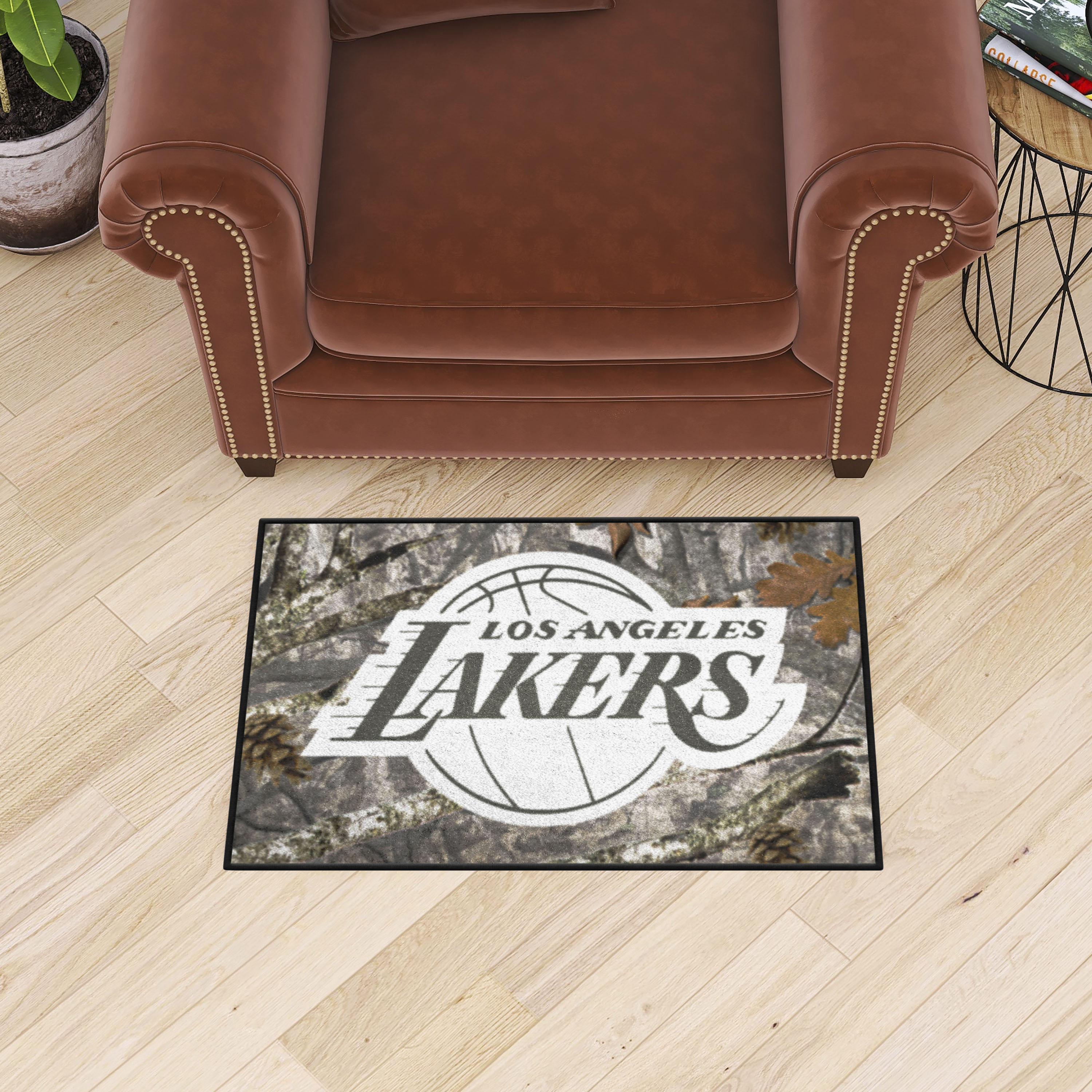 Los Angeles Lakers Camo Starter Mat - 19 x 30